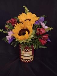 Candle Jar Bouquet  from Lloyd's Florist, local florist in Louisville,KY