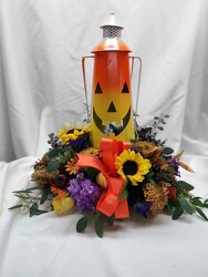 Pumpkin Lantern orange, white and yellow  from Lloyd's Florist, local florist in Louisville,KY