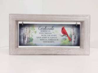 CARDINAL PLAQUE  HANGING  from Lloyd's Florist, local florist in Louisville,KY