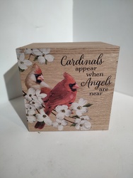 MEMORY BOX IN COLOR WITH CARDINAL from Lloyd's Florist, local florist in Louisville,KY