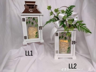 Lantern with scripture  from Lloyd's Florist, local florist in Louisville,KY