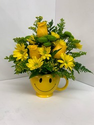SMALL SMILEY FACE MUG from Lloyd's Florist, local florist in Louisville,KY