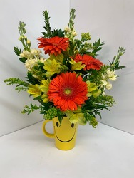 TALL SMILEY MUG from Lloyd's Florist, local florist in Louisville,KY
