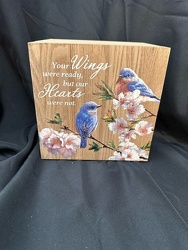 Blue Bird Memory Box from Lloyd's Florist, local florist in Louisville,KY