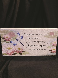 Dragonfly Marble Paver from Lloyd's Florist, local florist in Louisville,KY