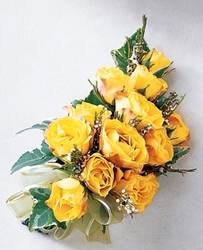 Sweet Sunshine Corsage from Lloyd's Florist, local florist in Louisville,KY