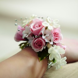 The FTD Pure Grace Wrist Corsage from Lloyd's Florist, local florist in Louisville,KY