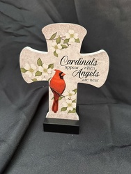 Small Cardinal Cross from Lloyd's Florist, local florist in Louisville,KY
