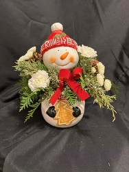 Snowman Cookie Jar  from Lloyd's Florist, local florist in Louisville,KY