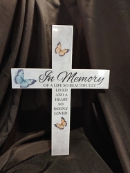 Butterfly Solar Cross from Lloyd's Florist, local florist in Louisville,KY