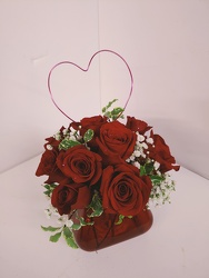 12 Roses with Heart  from Lloyd's Florist, local florist in Louisville,KY