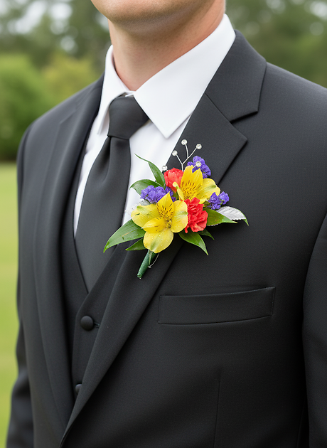 Colorful Boutonniere