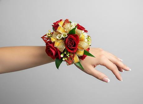 Golden Embers Corsage