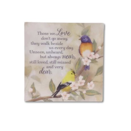 WOOD PLAQUE WITH BIRDS