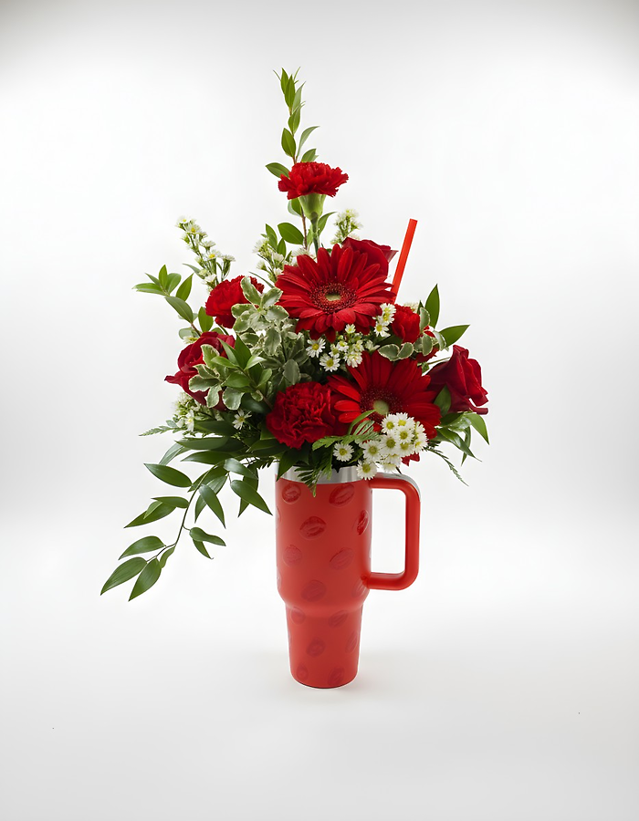 Kisses Tumbler Arrangement