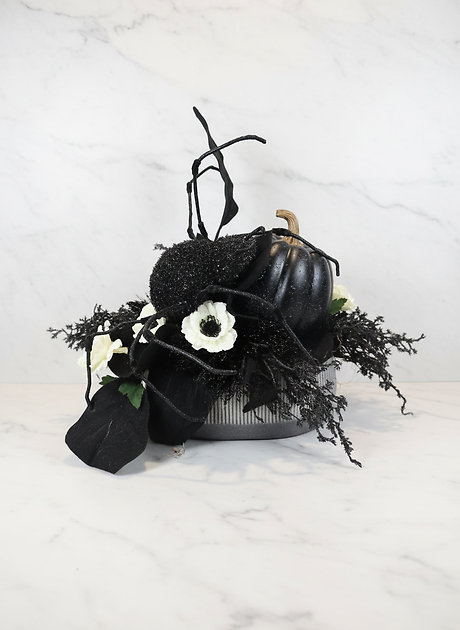 Spooky Spider Silk Arrangement