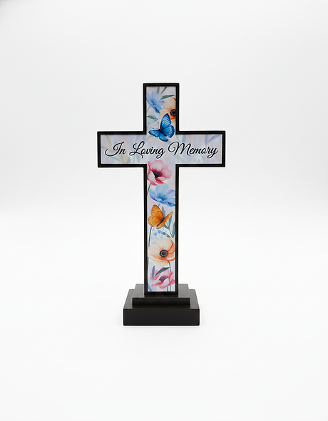 Lighted In Loving Memory Cross