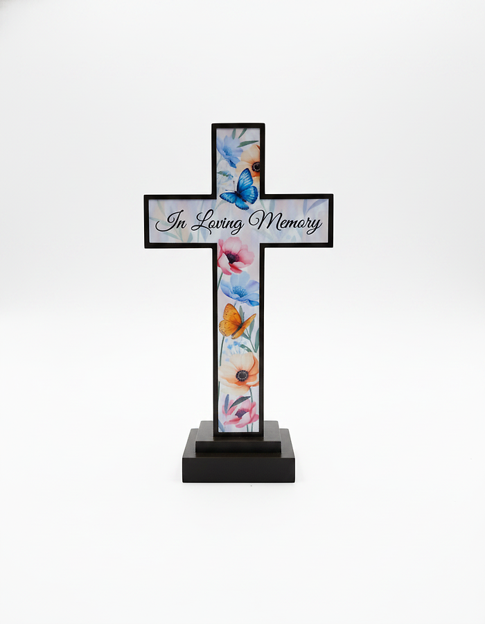Lighted In Loving Memory Cross