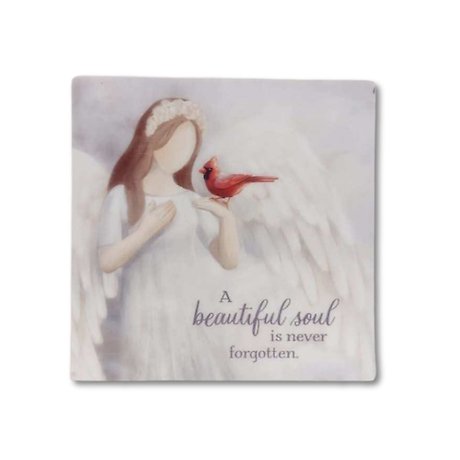Small plaque with words and a angel