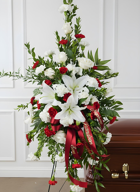 White Lilies Standing Spray