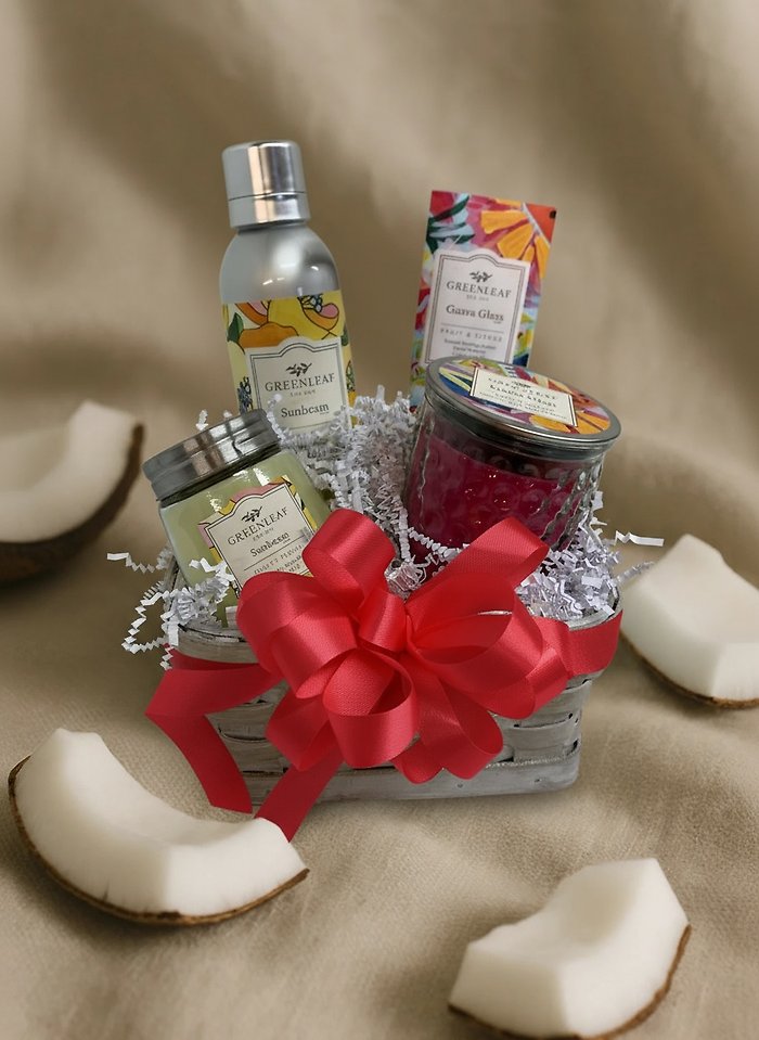 GIFT CANDLE BASKET
