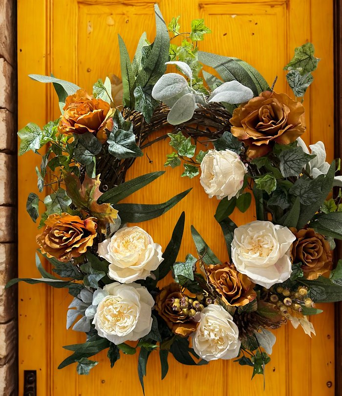 Rust and Cream Wreath