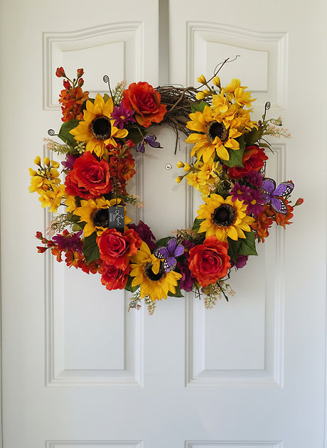 Fall Butterfly Wreath