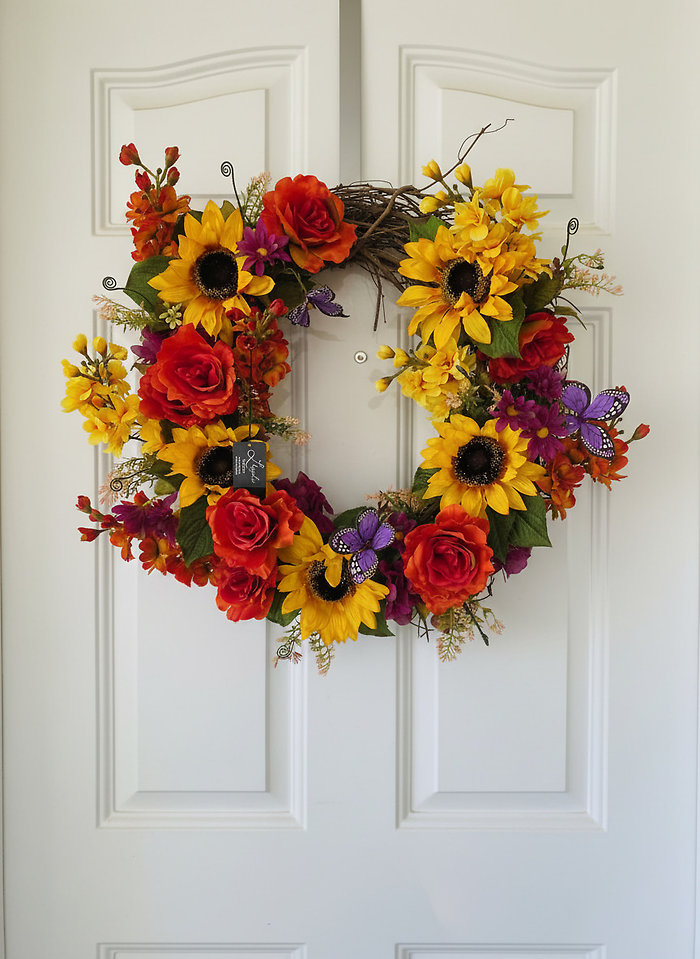 Fall Butterfly Wreath