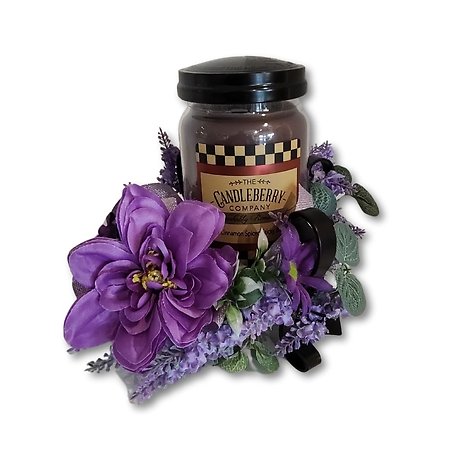 Candles with flowers