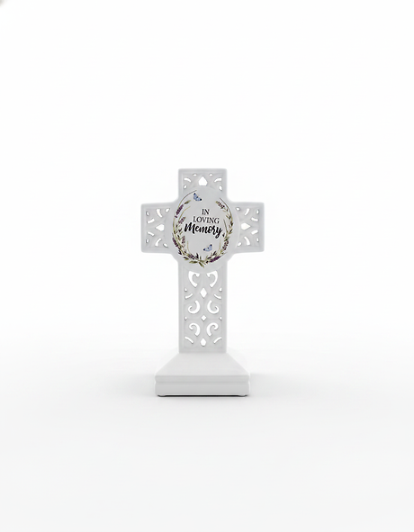 Ceramic Cross - In Loving Memory