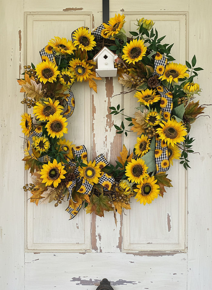 Large Sunflower Wreath