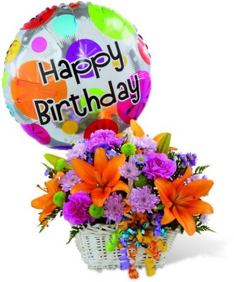 Happy Blooms Basket