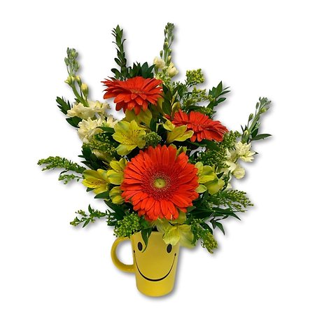 TALL SMILEY MUG