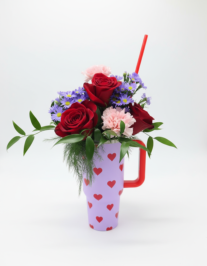 Lovely Lavender Tumbler Arrangement